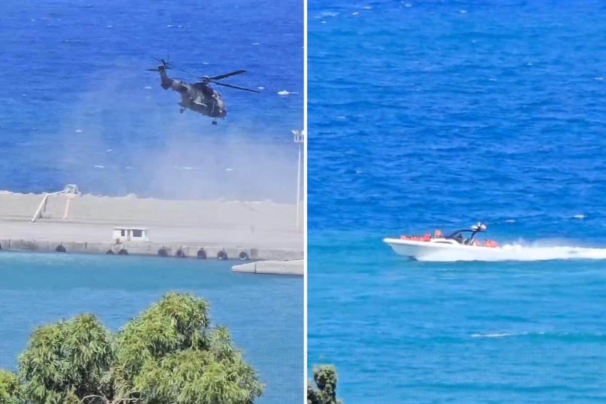 Girne açıklarında batan gemide kurtarma çalışmaları sürüyor: Zamanla yarış kamerada