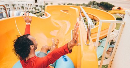 Couple paid for 'giant waterslide' while abroad but were floored by reality