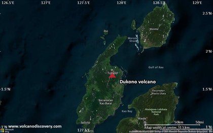 Dukono Volcano (Indonesia) activity update Jan 28, 2026 - Continuing eruption