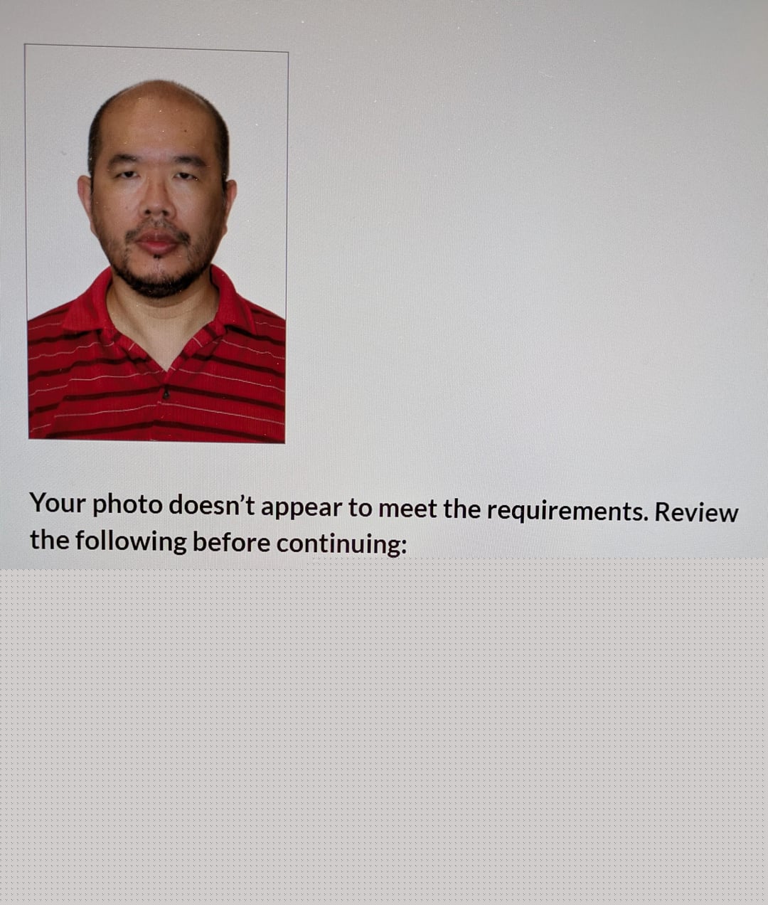 Mildly Infuriating - I tried to renew my passport online