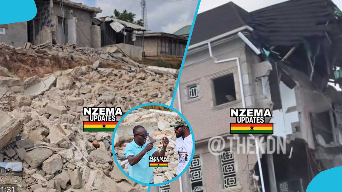 "I spent GH¢4 Million": Man breaks silence after Jomoro assembly demolishes his building