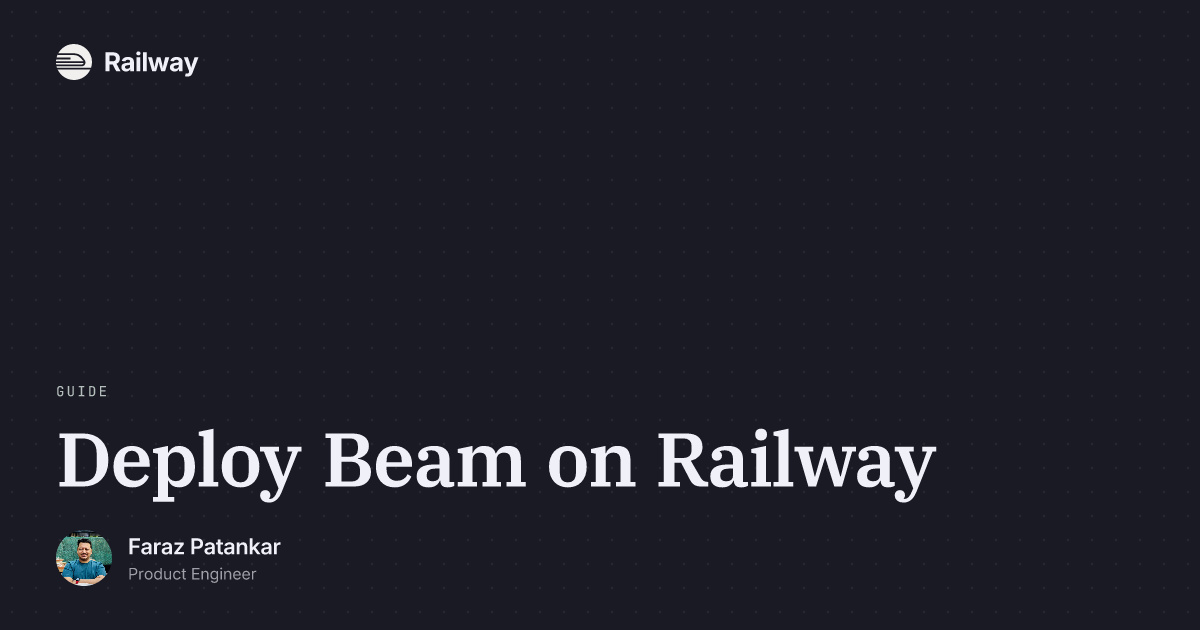 Deploy Beam on Railway