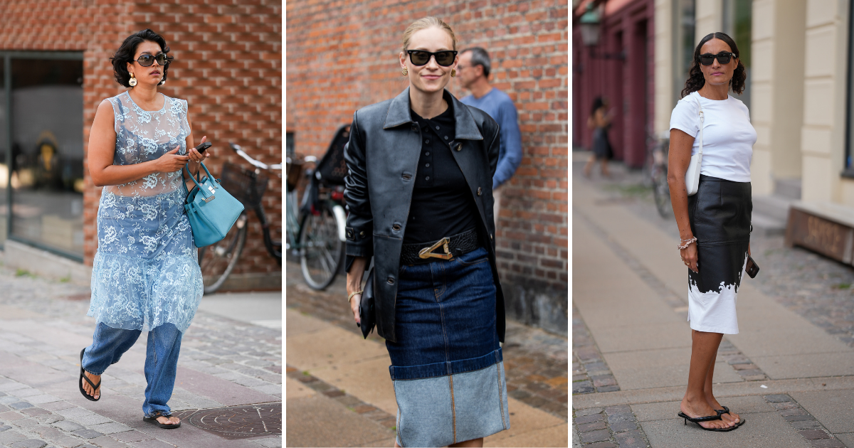 Kitten-Heel Sandals, Lace Dresses and the Season's New Favourite Shade of Blue— These are the Copenhagen Fashion Week Street Style Trends to Note