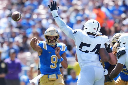 UCLA stuns No. 7 Penn State with Iamaleava’s 5 touchdowns, ends 16-game skid against Top-10 teams