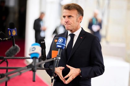Macron says a tanker off France is linked to Russia's shadow oil fleet