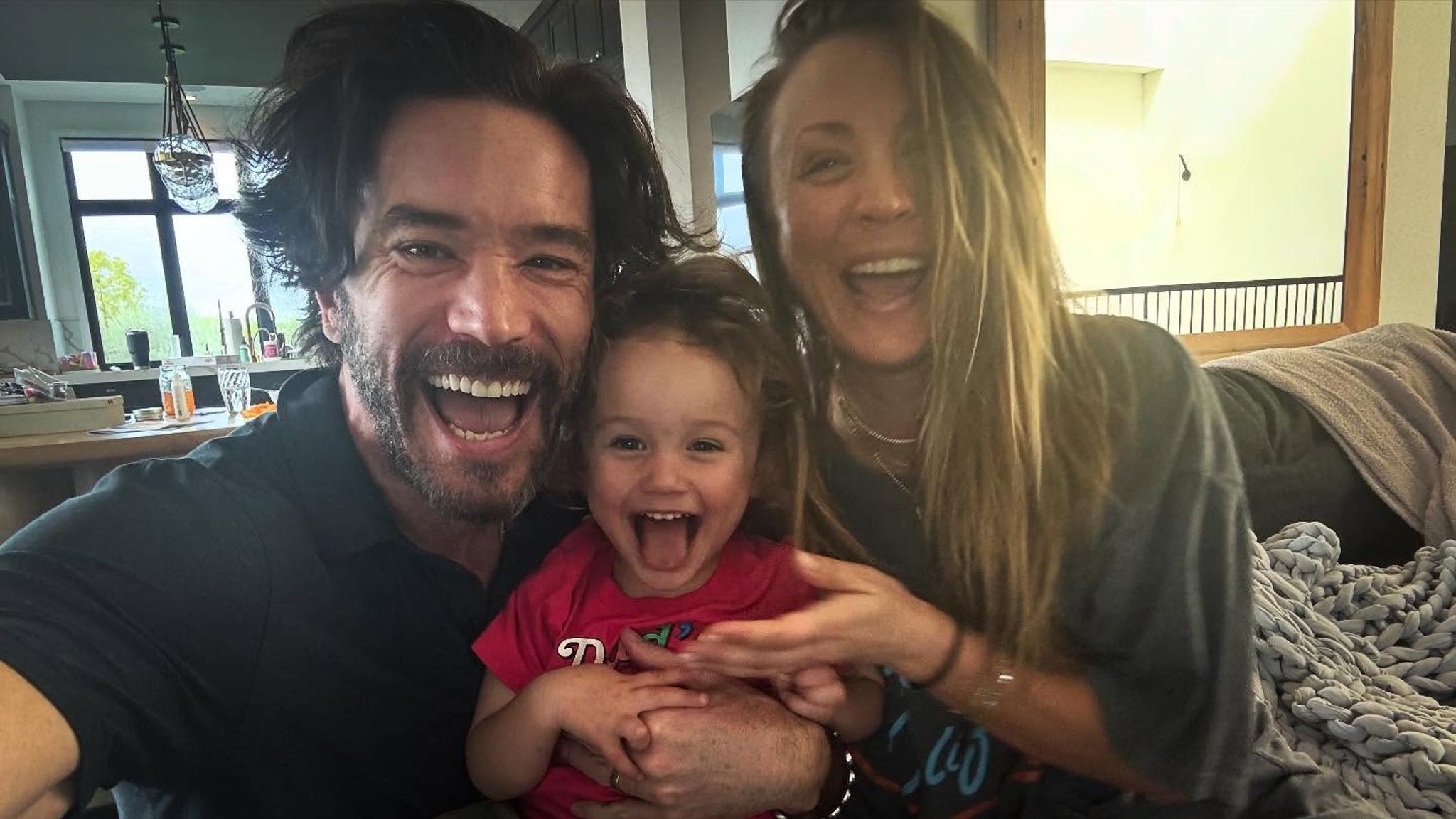 Tom Pelphrey Celebrates 12 Years of Sobriety with Wife Kaley Cuoco & Daughter Matilda