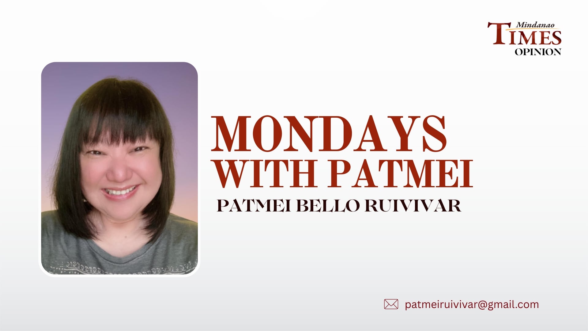 MONDAYS WITH PATMEI  | The river where it all began