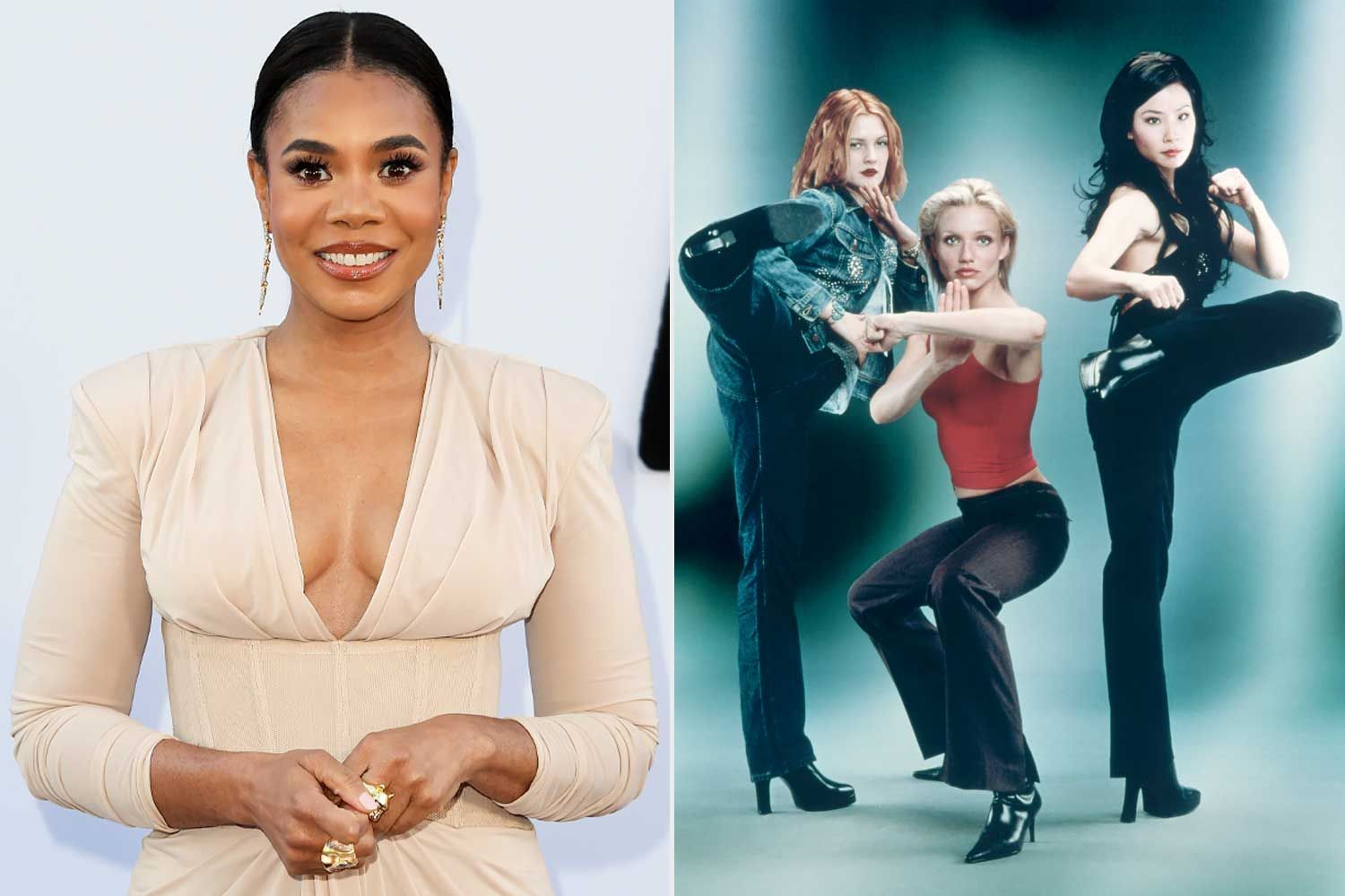 Regina Hall tells Drew Barrymore she was 'jealous' of “Ally McBeal ”costar Lucy Liu for landing “Charlie's Angels ”role