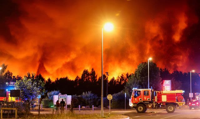 More than 15,000 people evacuated from homes as wildfire spreads in France