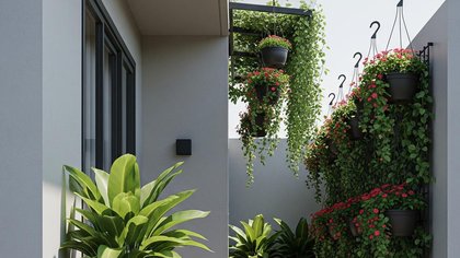 10 Desain Teras Rumah Sederhana dengan Tanaman Pot Besar, Minimalis dan Estetik