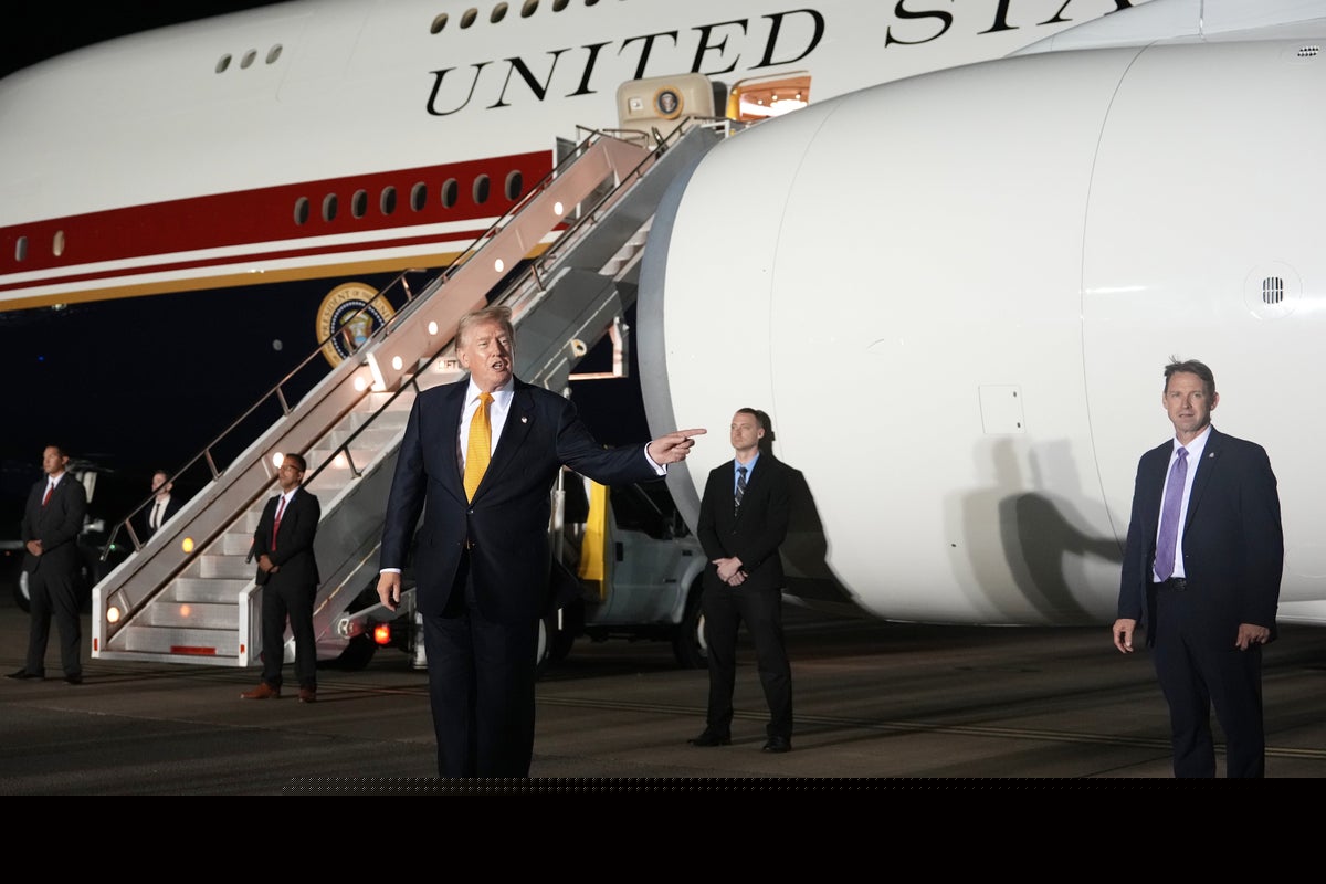 ‘I just have to do what they say’: Trump reveals secret Air Force One plane swap after hiding in catering cart