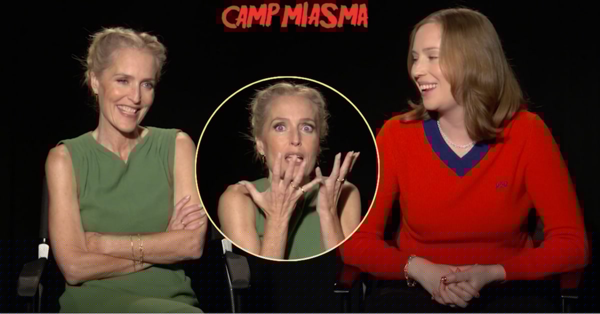 Gillian Anderson Recalls Horror Movie That Terrified Her After Some ‘Strong Pot’! (Exclusive)