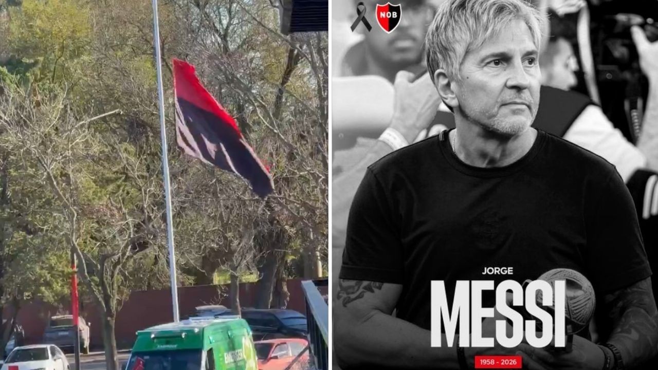 Luto no futebol: Newell's Old Boys baixa bandeira a meio mastro após morte do pai de Messi; veja vídeo