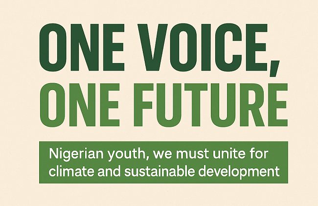 United voices, stronger future: Why Nigerian youth must lead on climate action
