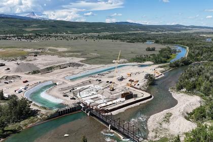 Racing Winter: St. Mary Dam Project in Full Swing