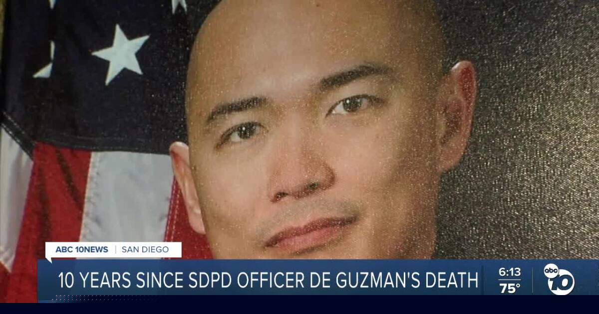 San Diego police, community mark 10 years since Officer Jonathan De Guzman's death