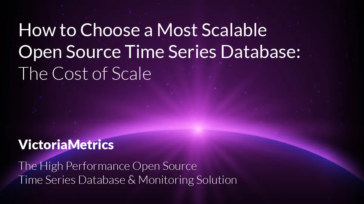 How to Choose a Scalable Open Source Time Series Database: The Cost of Scale