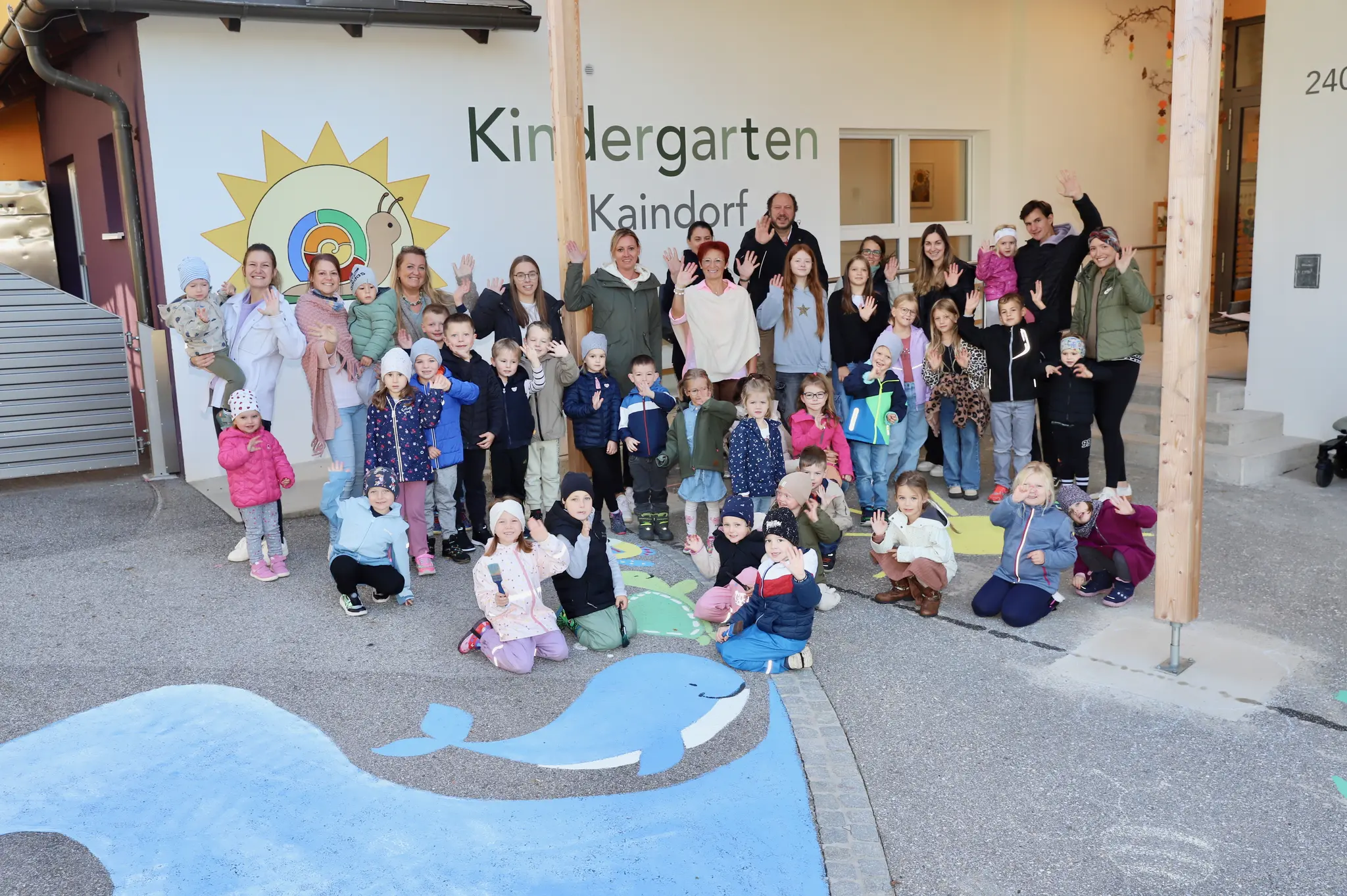 Kaindorfer Kinder sorgten für „Blühende Straßen“