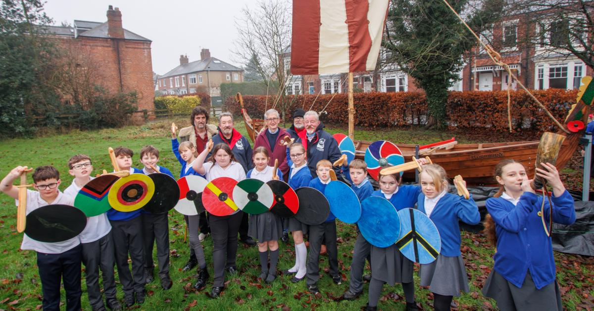 Unique history lesson as charity funds Viking longboat visit to Darlington school