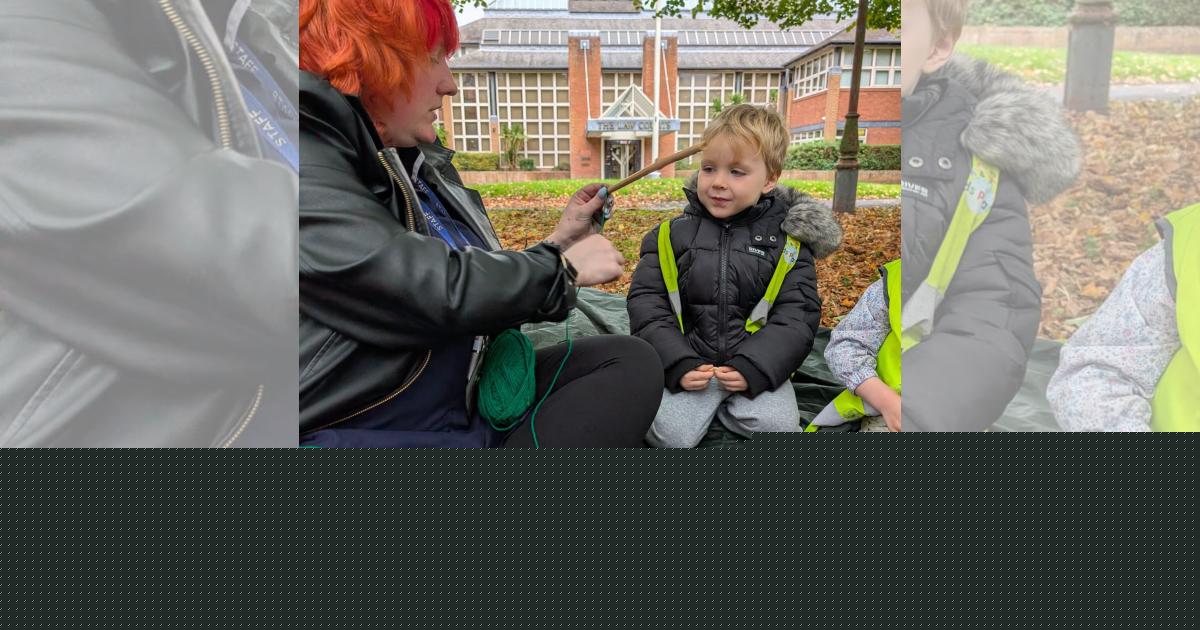 Children get hands-on with nature through outdoor learning and play