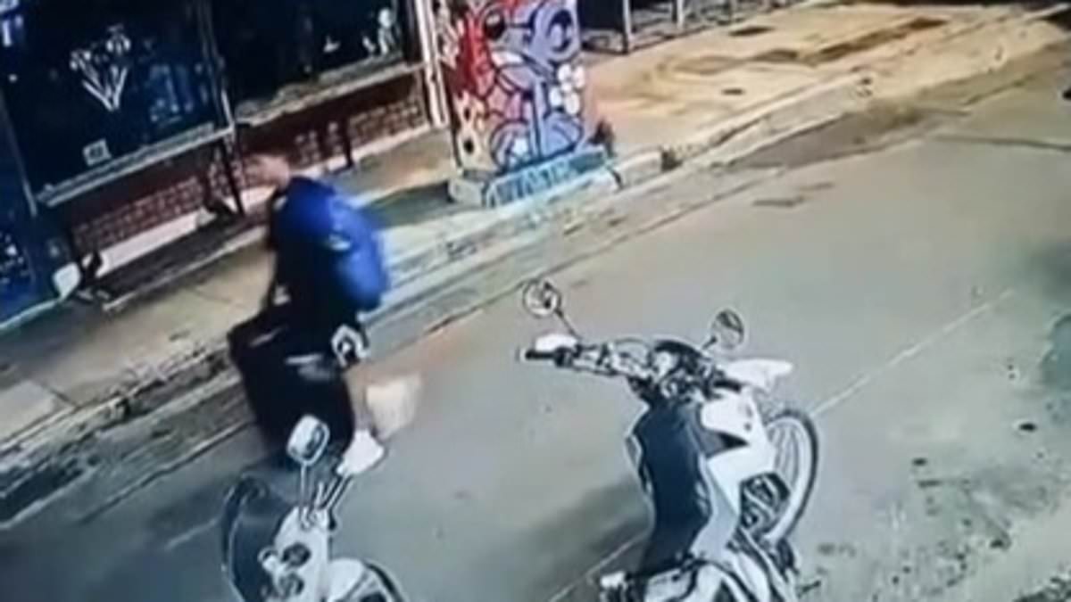 Disturbing CCTV shows moment 'Afghan small-boat migrant drags suitcase with British woman's body inside down Athens street... before leaving abandoned warehouse 13 minutes later without it'