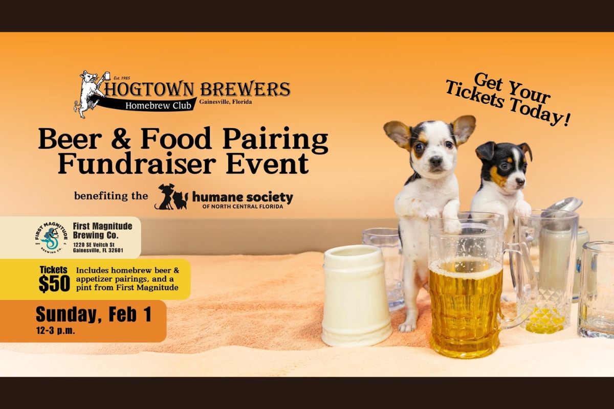 ‘Hogtown Brewers Beer and Food Pairing’ slated for Sunday