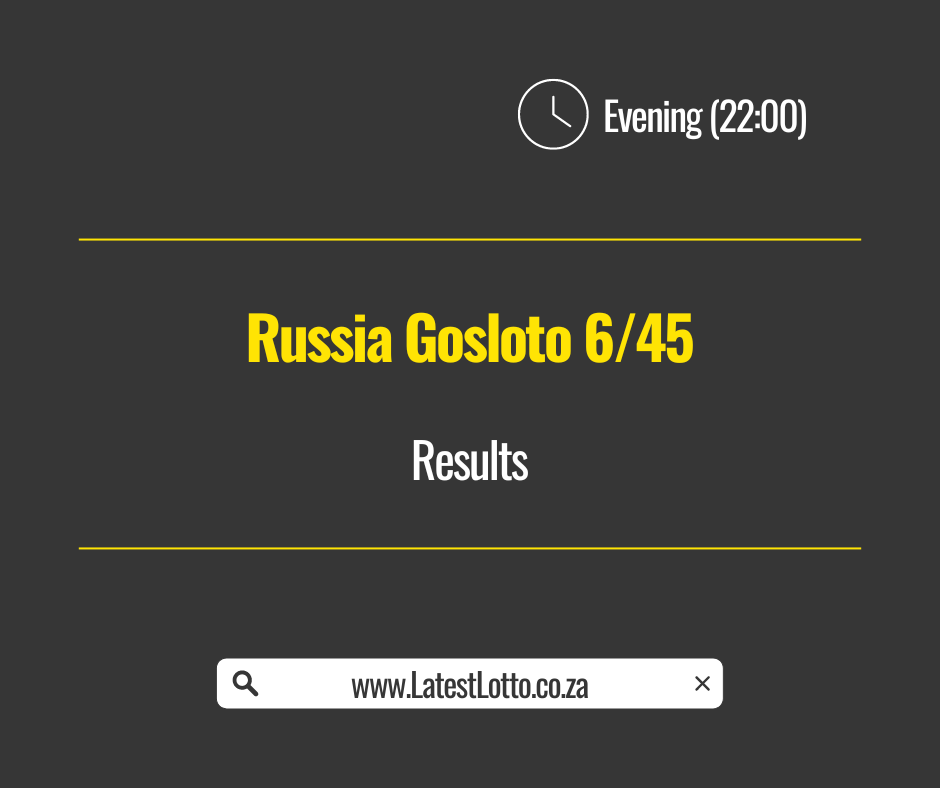 Russia Gosloto Evening Results: Wednesday, 1 October 2025