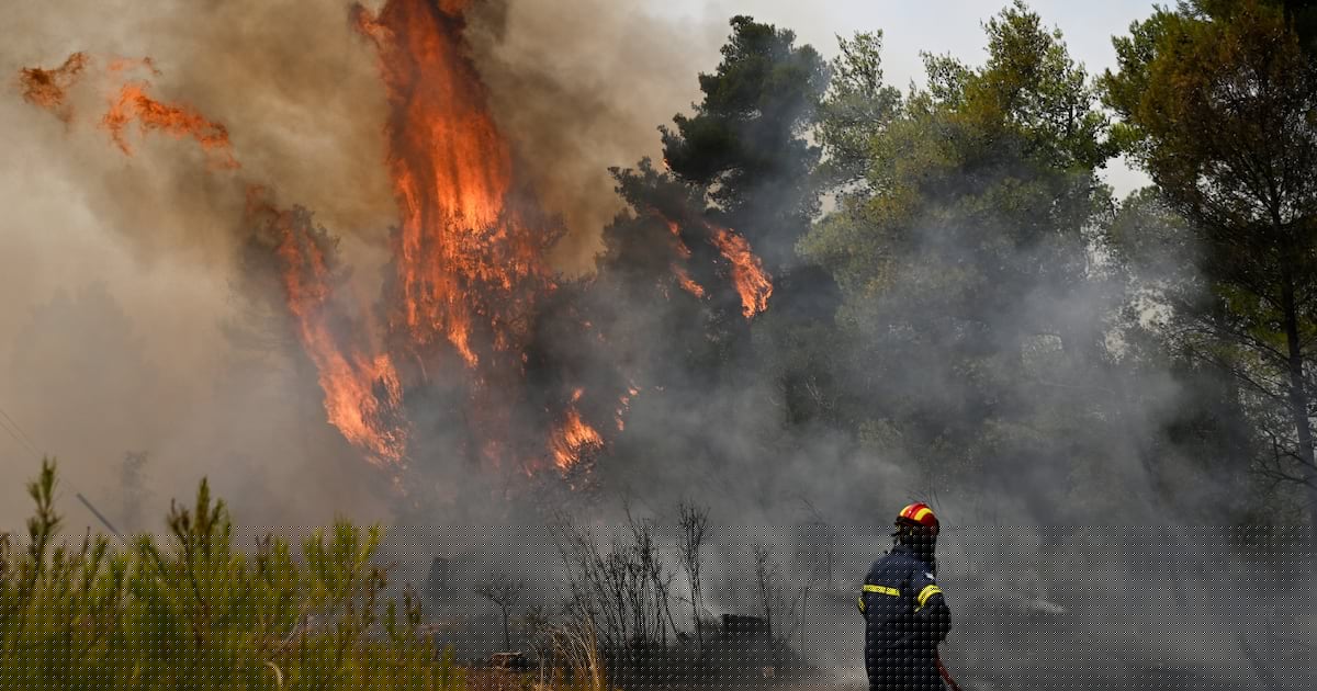 Firefighting helicopters collide mid-air as Europe’s wildfire emergency rages