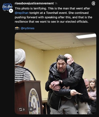 Trump gets his wish - U.S. Rep. Omar assaulted