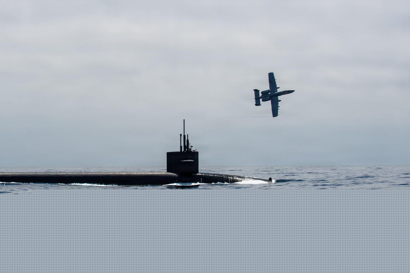 U.S. Air Force A-10 Warthog Served As Escort For Ohio-Class Submarine