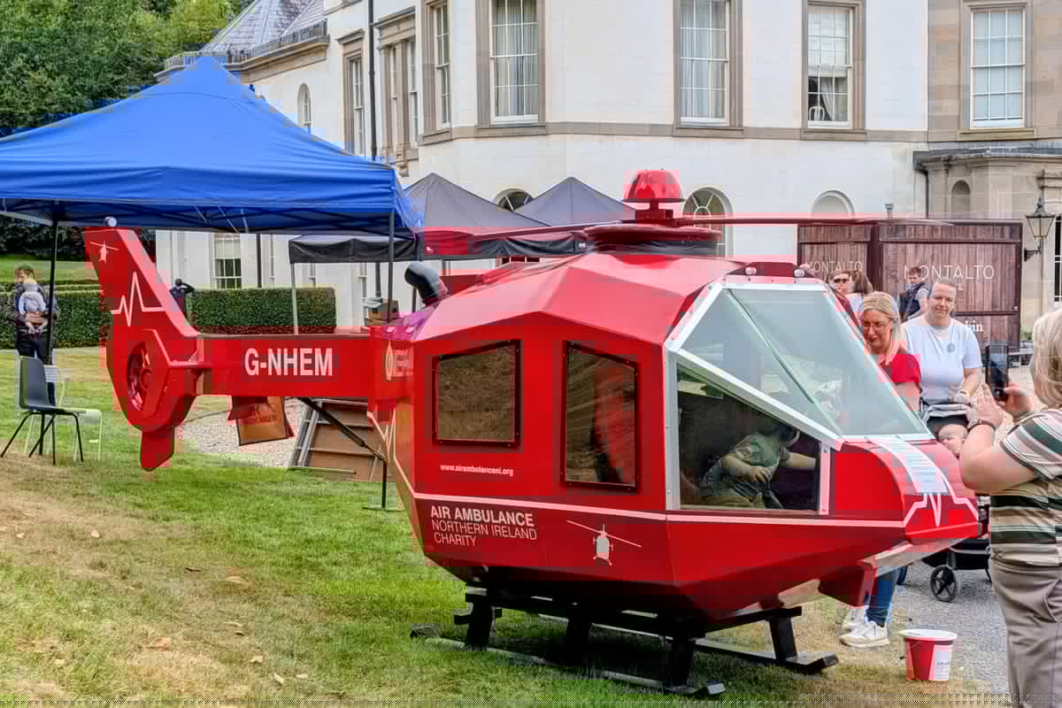 Special scaled model of Air Ambulance on show