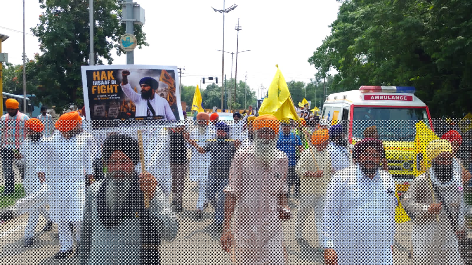 Waris Punjab De marches for Amritpal Singh’s release, clashes with cops