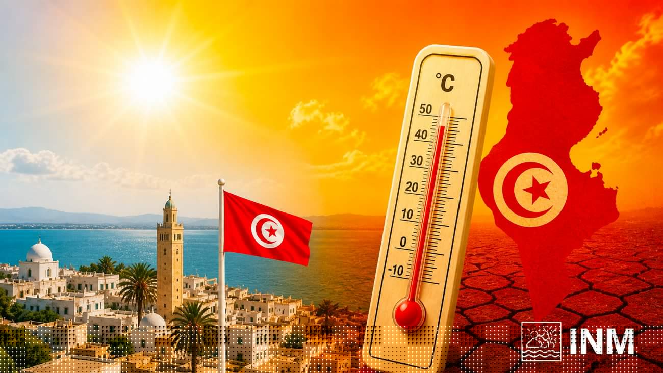 L’INM prévoit un trimestre août-octobre 2026 plus chaud que la normale en Tunisie