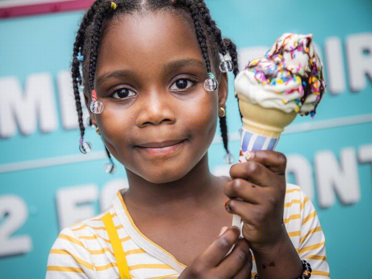 I rode in the Merry Dairy’s truck to a 'pay what you can' pop-up