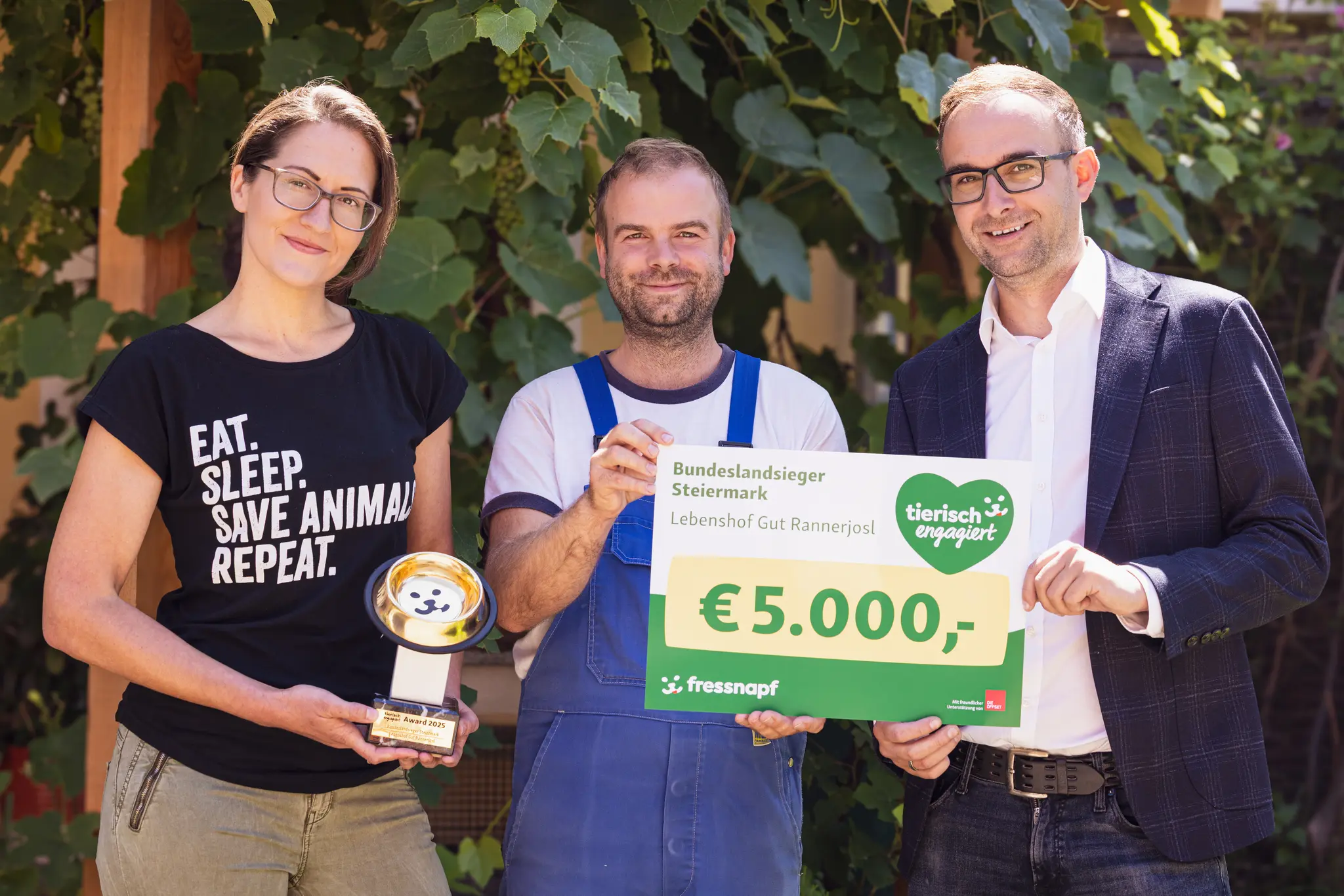 „Tierisch engagiert“-Award für den Lebenshof "Gut Rannerjosl"