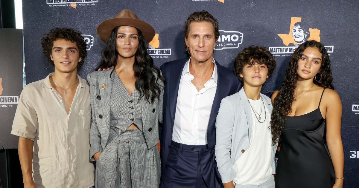 Matthew McConaughey and Wife Camila Alves Have Rare Outing With Kids