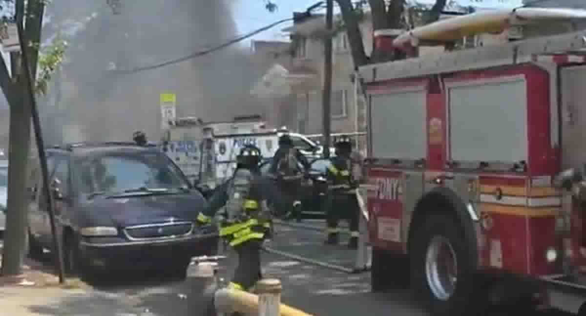 Queens man who allegedly shot sister and mother dead before setting family home on fire booked for murderous rampage