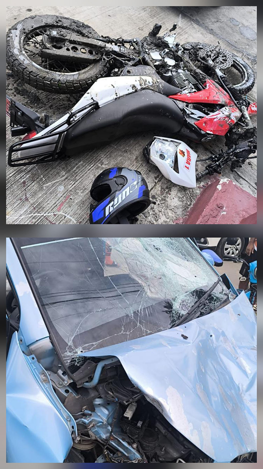 Police Constable hospitalised after three-vehicle collision in East Canje