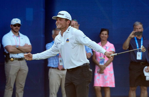 Brennan clinches Wyndham crown for second PGA win to reach FedEx Cup play-offs