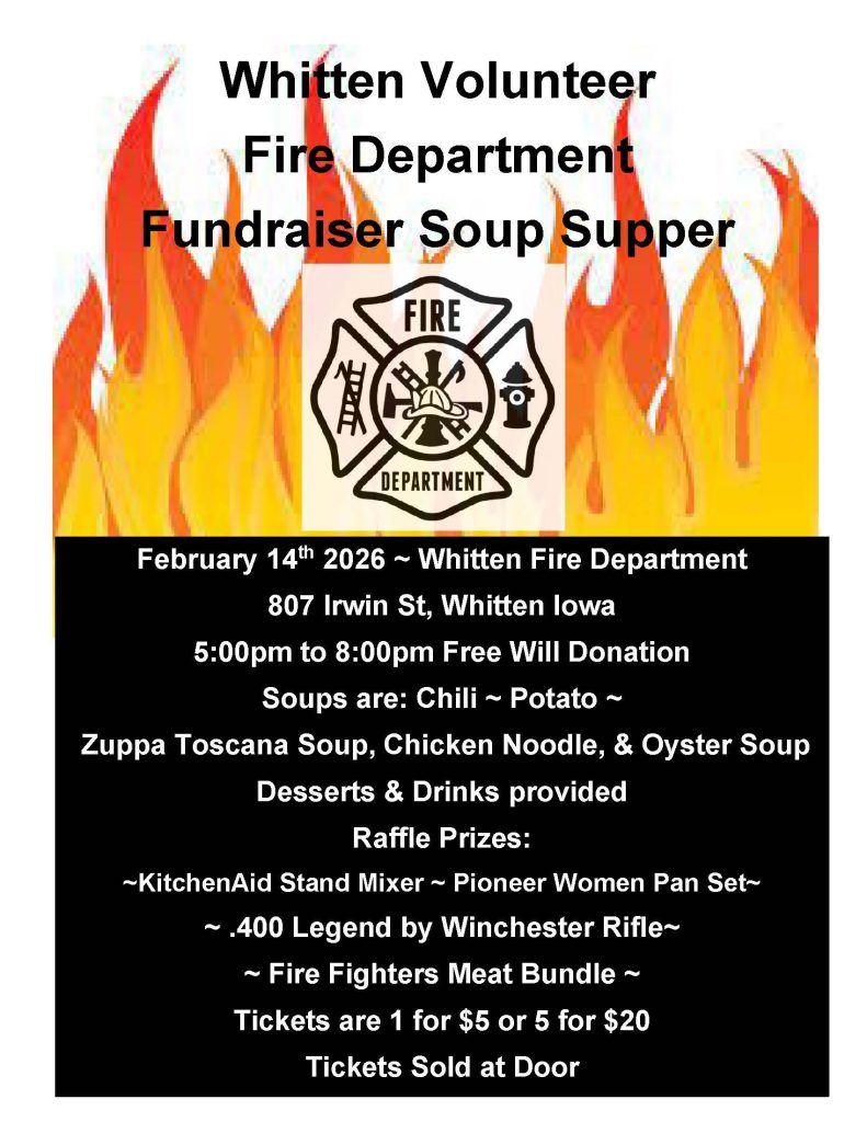 Whitten Volunteer Fire Department Soup Supper