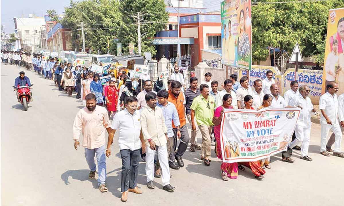MY Bharat MY Vote padayatra held