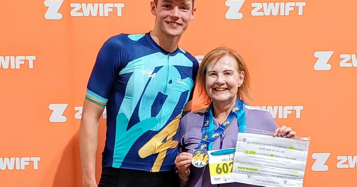 Island woman with incurable cancer cycles in Scotland for charity
