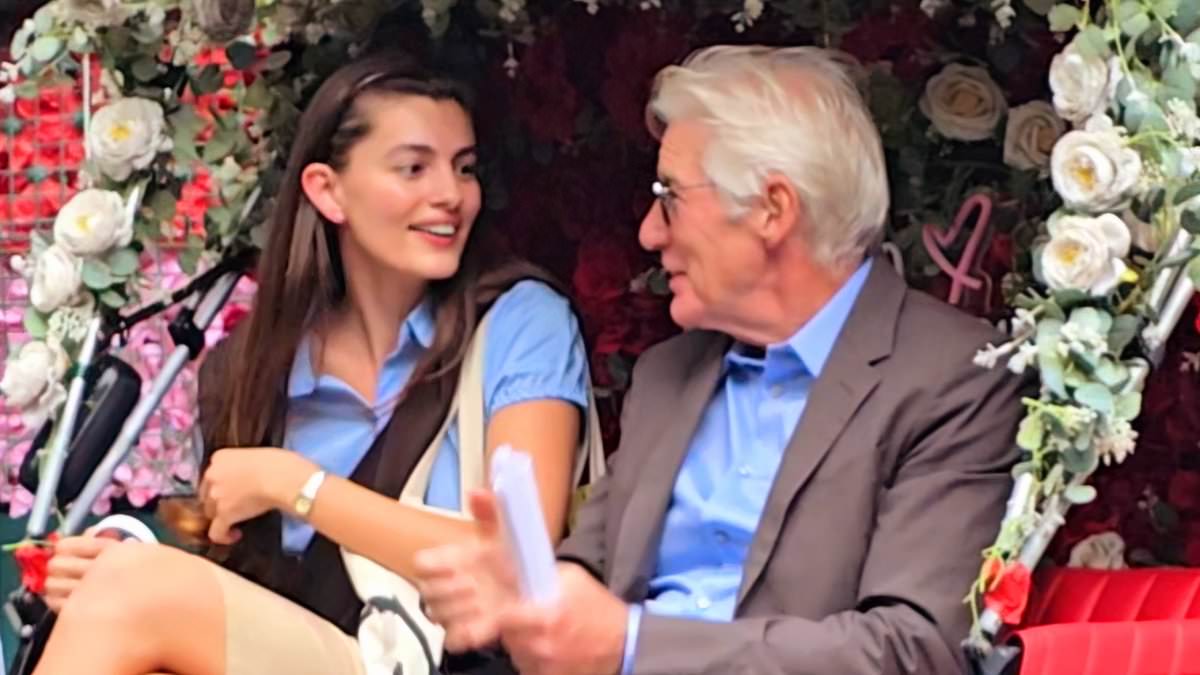What 48-year age gap? Richard Gere, 76, and Diana Silvers, 28, cozy up on pedicab in Central Park for new romance movie