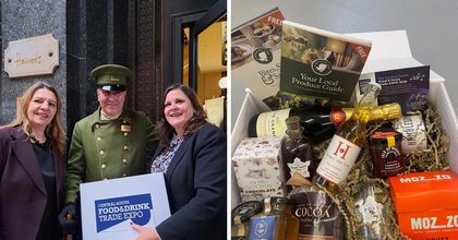 Hampers filled with Hampshire produce delivered to London stores