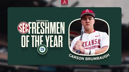 Brumbaugh Named D1Baseball Preseason SEC Freshman of the Year