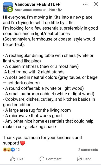 /r/ChoosingBeggars / Choosing Beggars - Furnish my apartment for free