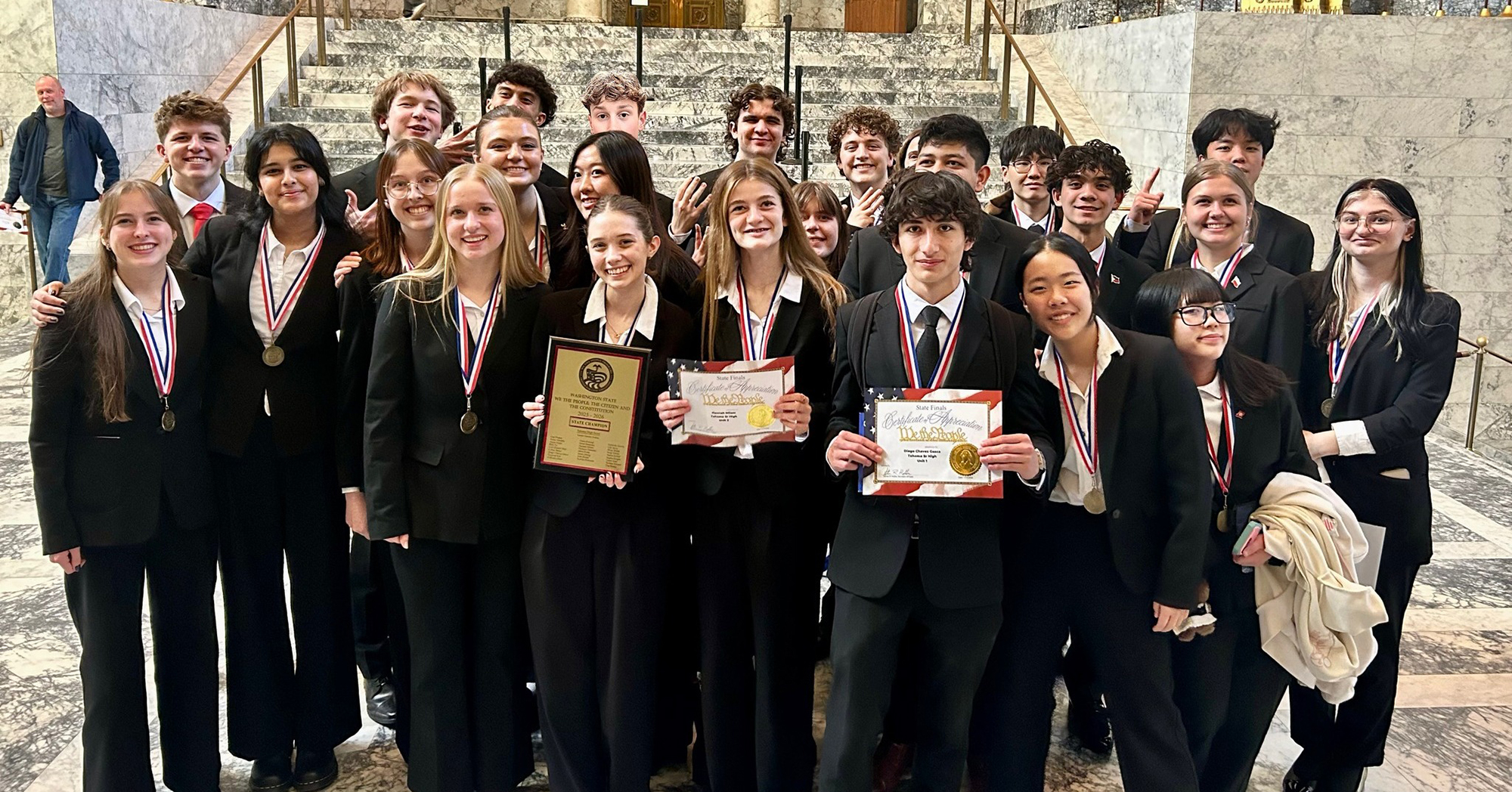 THS’ We The People team came home with a first place trophy