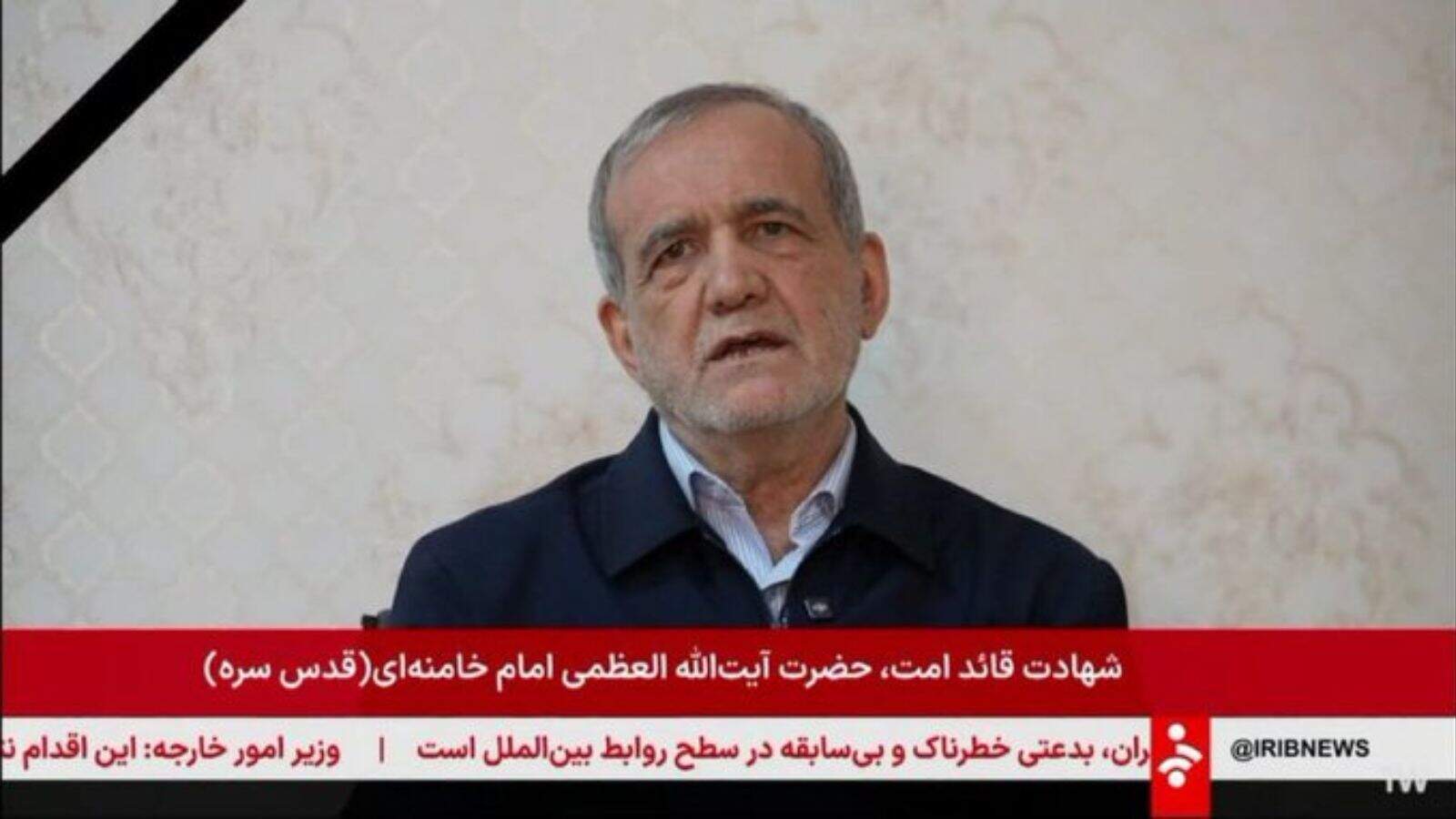 Iran to pursue peace if US builds trust, Pezeshkian says