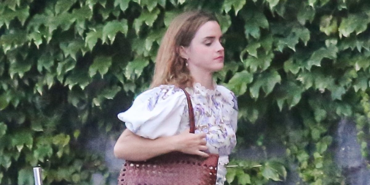 Emma Watson Wears a Lilac Zimmermann Minidress for a Day at George Clooney’s Lake Como Villa