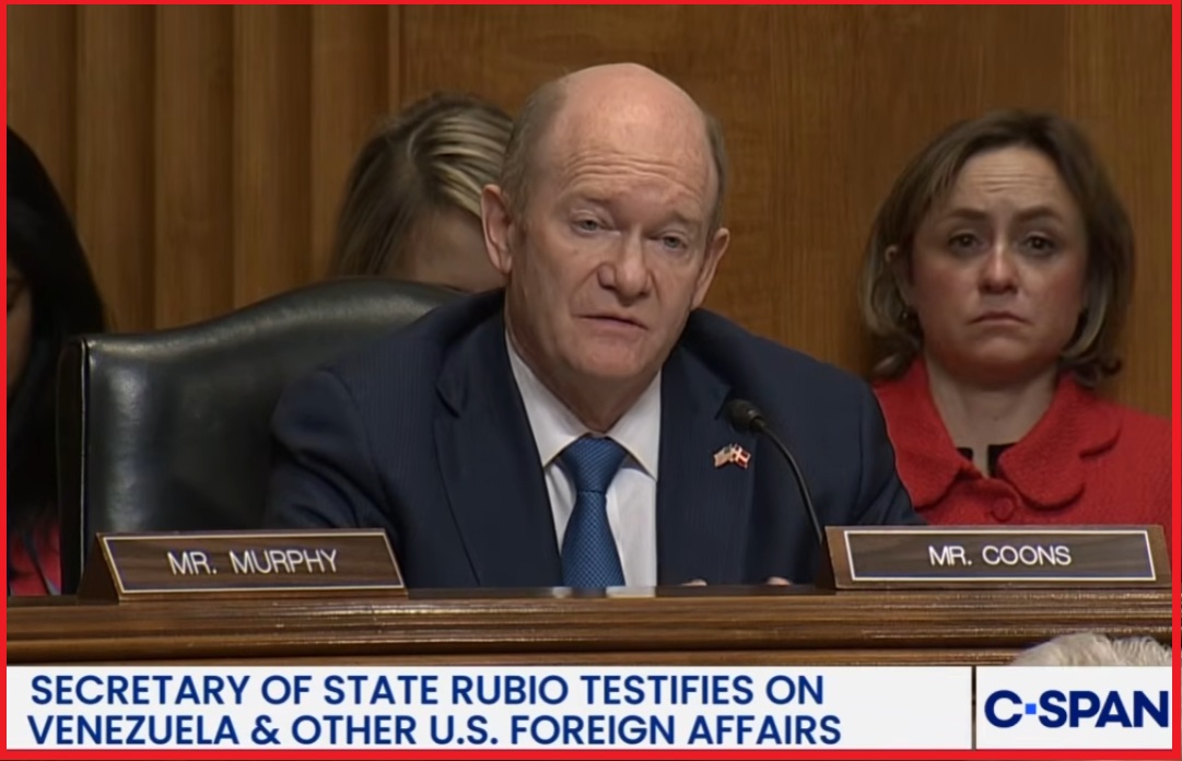 Rubio Testimony – Senator Chris Coons (D) Angered Trump Administration Did Not Give Senate Opportunity to Leak Maduro Capture Operation